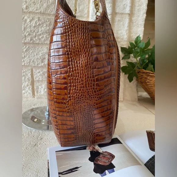 🚫SOLD🚫5⭐️Seller! Brahmin TOFFEE ROCKDALE THELMA X-L Shoulder Bag/Tote - Picture 10 of 16